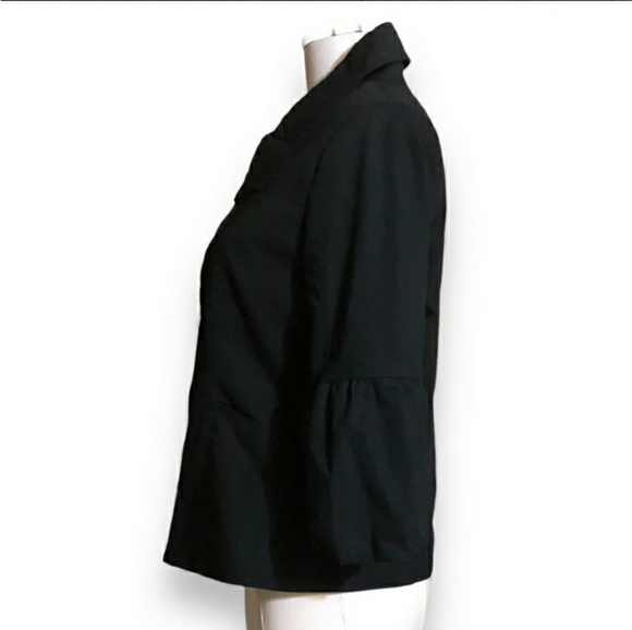 WHITE HOUSE BLACK MARKET Cropped Jacket 3/4 Puff Sleeves NWOT! - Picture 6 of 12